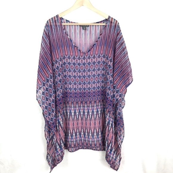𝅺a Pea In The Pod Kaftan Kimono Maternity Top - Picture 1 of 10